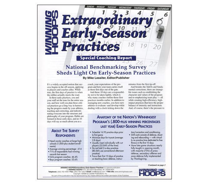 Extraordinary Early-Season Practices Download