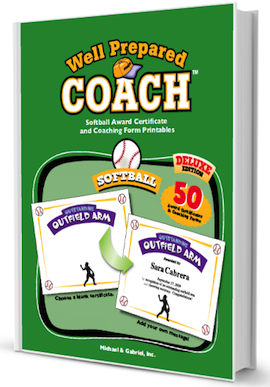 SOFTBALL AWARD CERTIFICATES AND COACHING FORMS